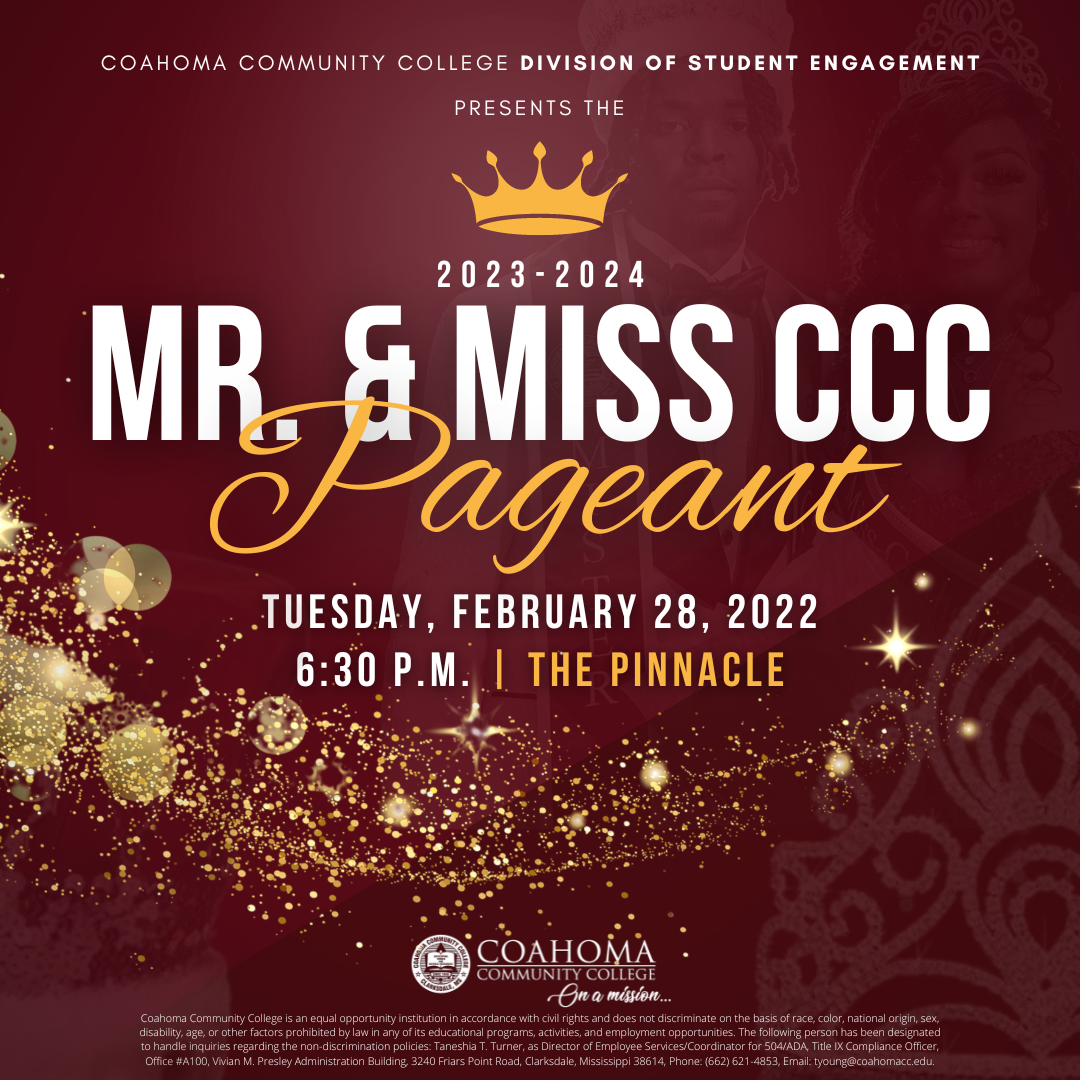 Mr and Miss CCC Competition Flyer