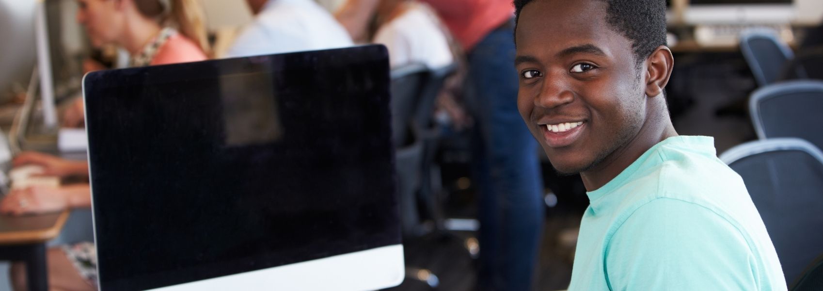 Student on Computer